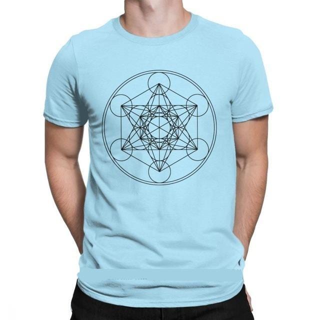 Men's Metatron Cube Print Short-Sleeve T-Shirt