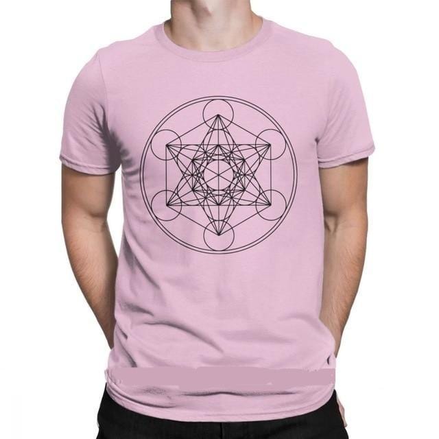 Men's Metatron Cube Print Short-Sleeve T-Shirt