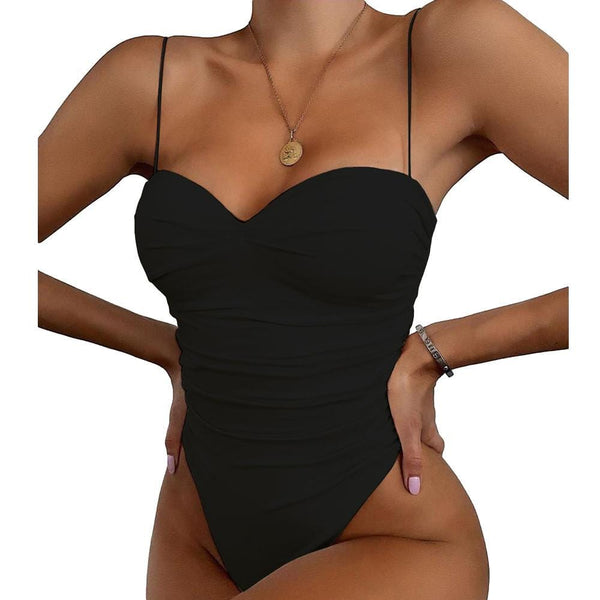 Sexy Ruched One-Piece Swimsuit