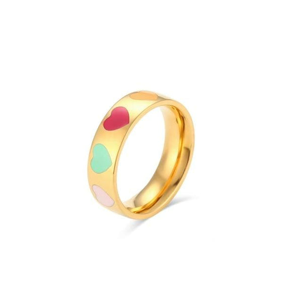 Heart Gold Plated Ring