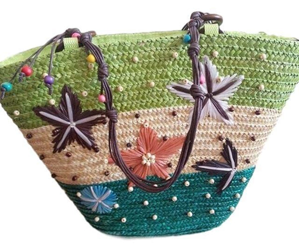 Green Ocean Stars Beachbag
