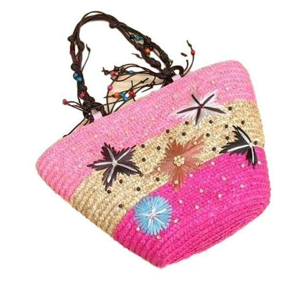 Ocean Stars Beach Bag - Pink
